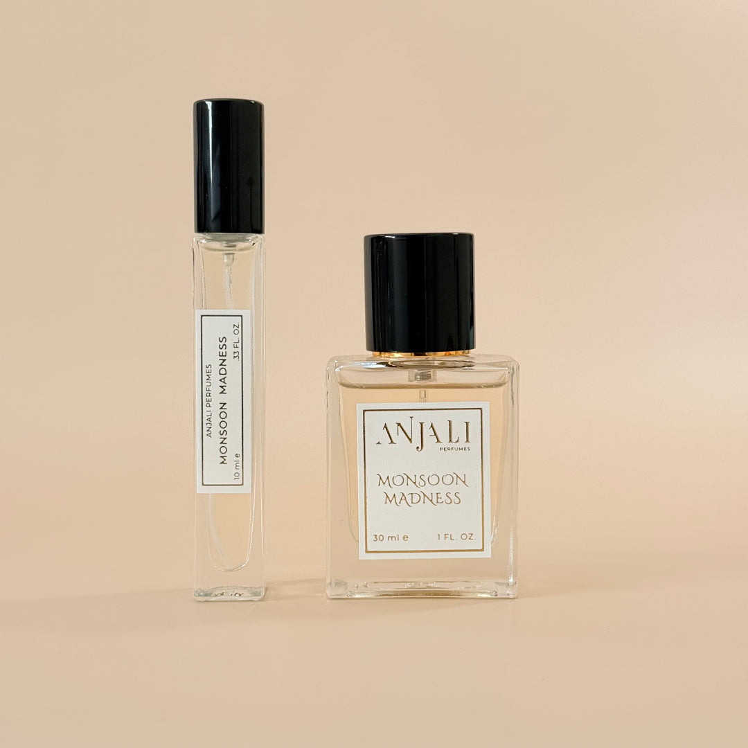 Monsoon Madness by Anjali Perfumes – Niche floral perfume inspired by Indian monsoon rains and olfactory art.